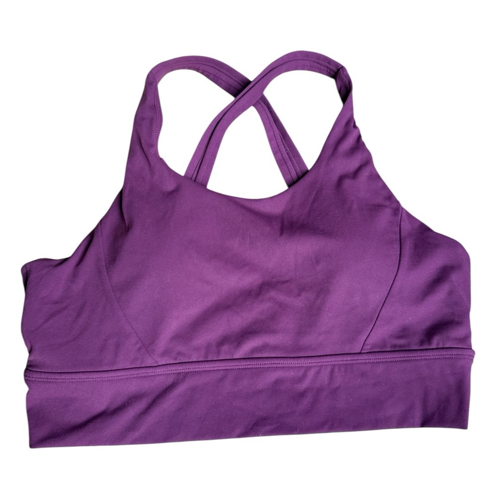 BuffBunny Purple Crossback Sports Bra